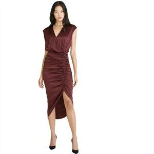 Veronica Beard Casela Dress Fig New with Tags size 8